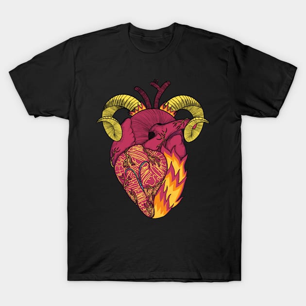 ARIES HEART T-Shirt by Ranggasme